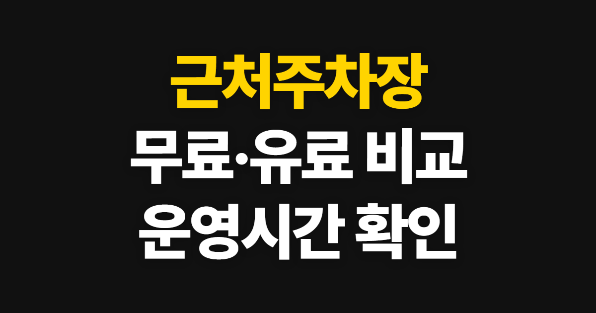 김포공항주차장, 주변 주차장 찾고 현장 확인하는 순서