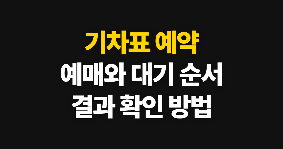 기차표 예약, 예매 시점과 시작 시간·매진 시 대기 순서