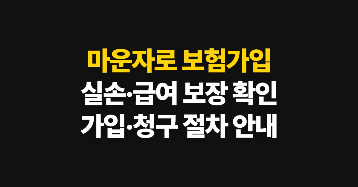 마운자로 보험가입, 건강보험·실손 보장과 청구 확인 방법