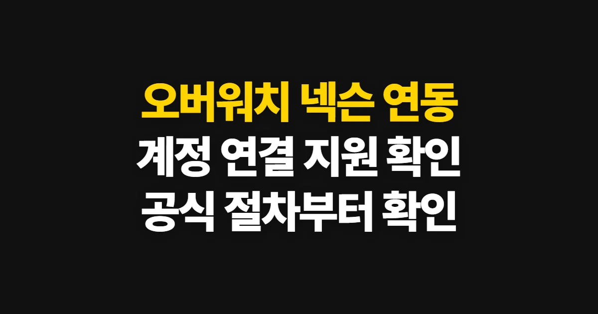 오버워치 넥슨 연동 방법, 계정 연결 지원 여부와 확인 순서